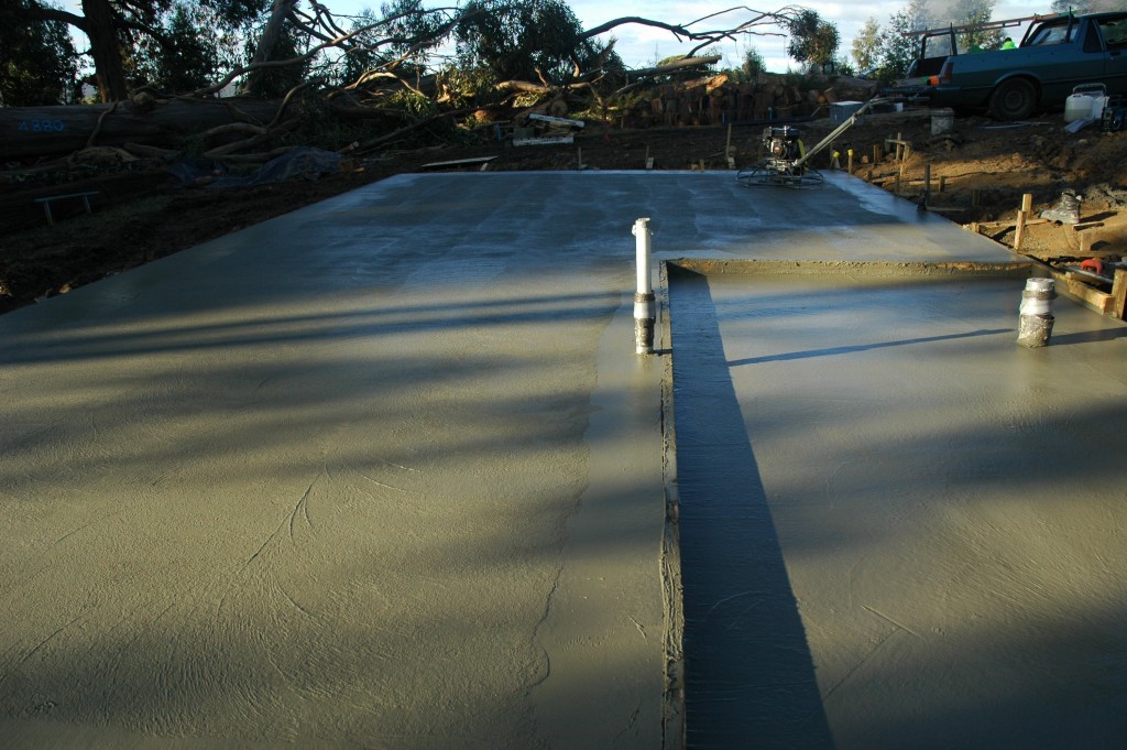 Mind the step: the setdown in the slab for the wet area