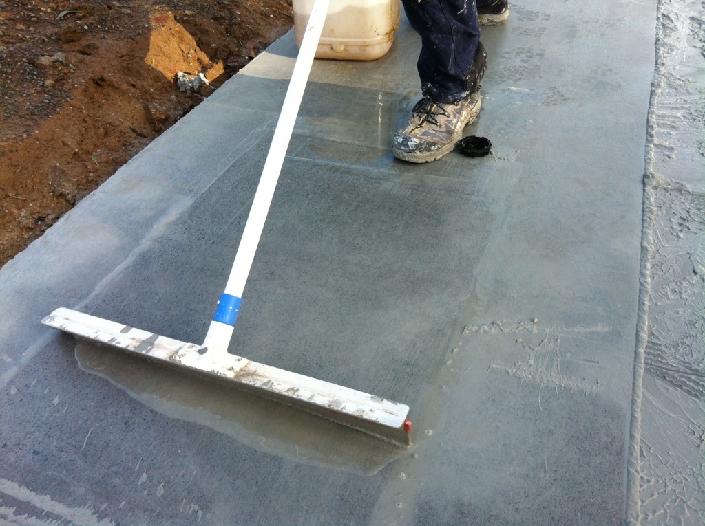 Getting there: revealing the concrete finish beneath the sludge