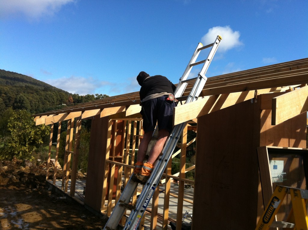 Installing the gutter brackets