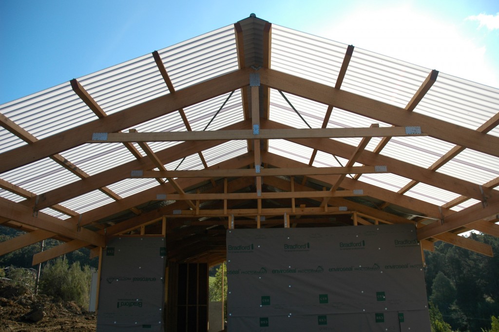 Light and airy: plenty of ventilation beneath the gable (before it gets covered up)