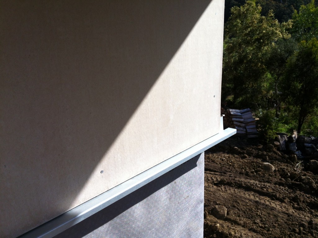 Light and shade: the corner of the building in the afternoon sun